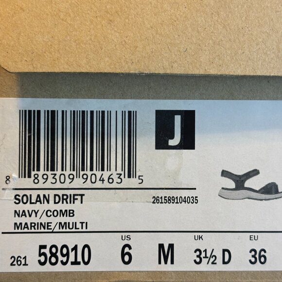 Clarks Women’s Solan Drift Sandals Navy size 6 - Picture 7 of 7